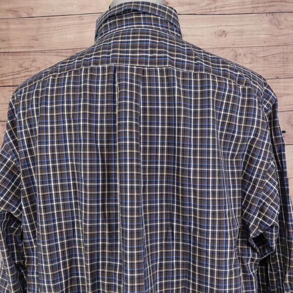 ROUNDTREE & YORKE LONG SLEEVE BUTTON DOWN SHIRT MENS SIZE XL - Picture 5 of 7